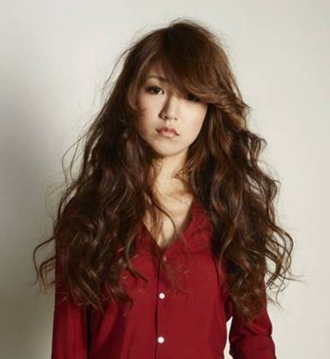 curly Asian long hair shared